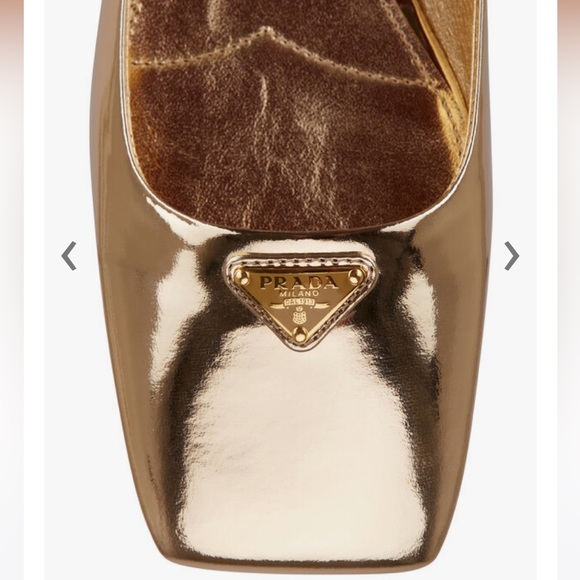Prada metallic gold flats - Picture 6 of 11